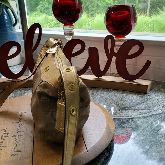 🏖️ Coach Caryall Horse Carriage Jacquard Mini Hobo Bag - Picture 14 of 16